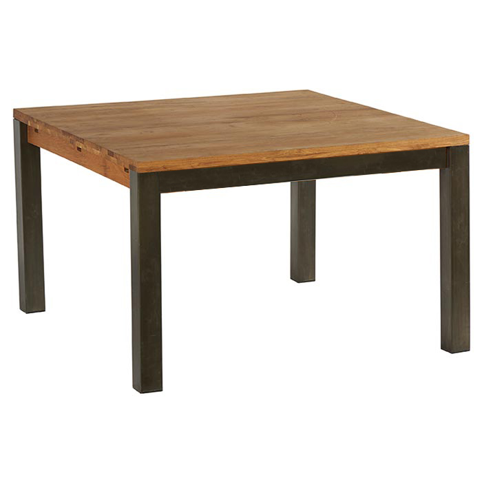 Et Carrée Repas De Ferscott Table Chêne 125x125x78 Métal 29YIHEDW