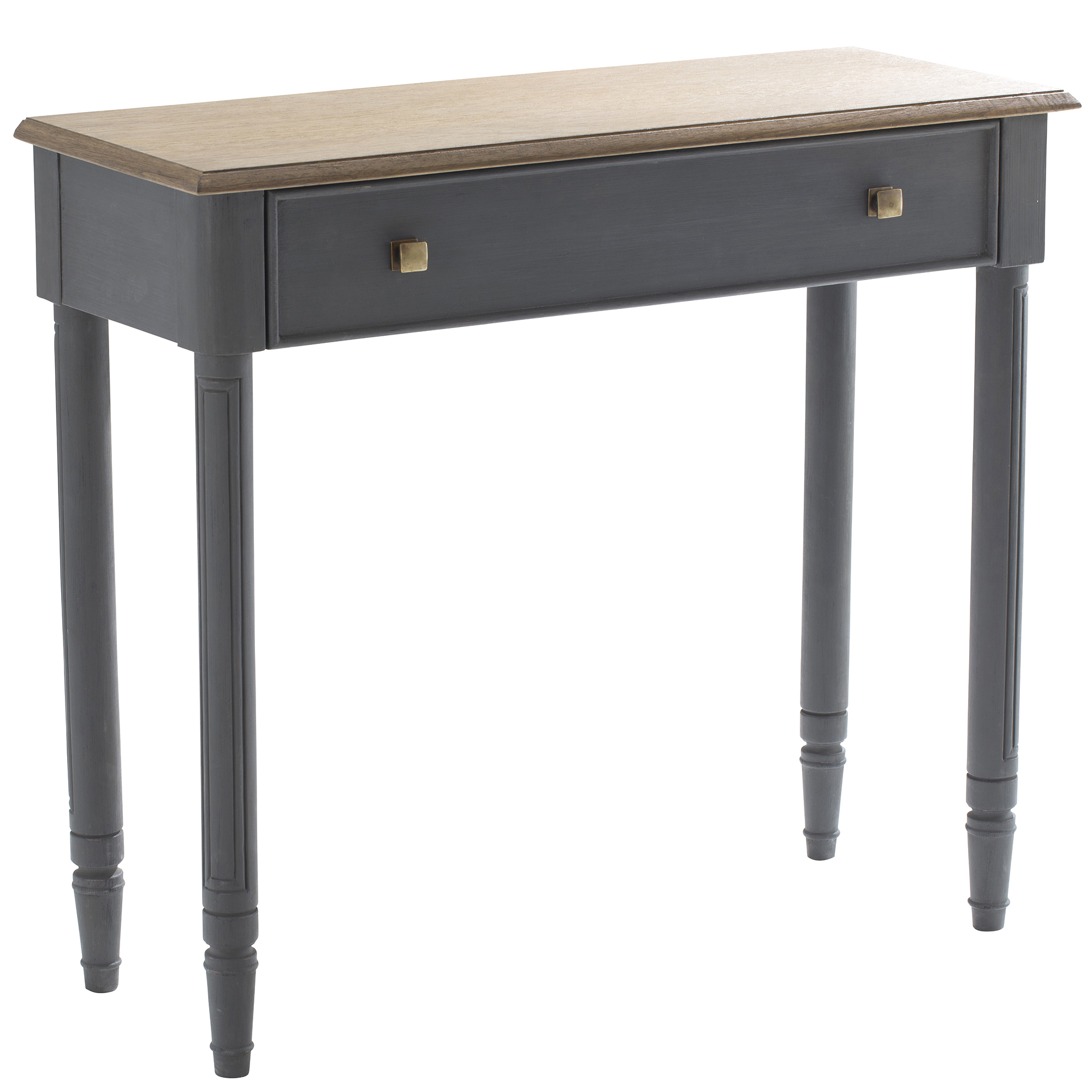 Console chêne grisé 1 tiroir LEON 90cm AMADEUS Consoles Pier Import