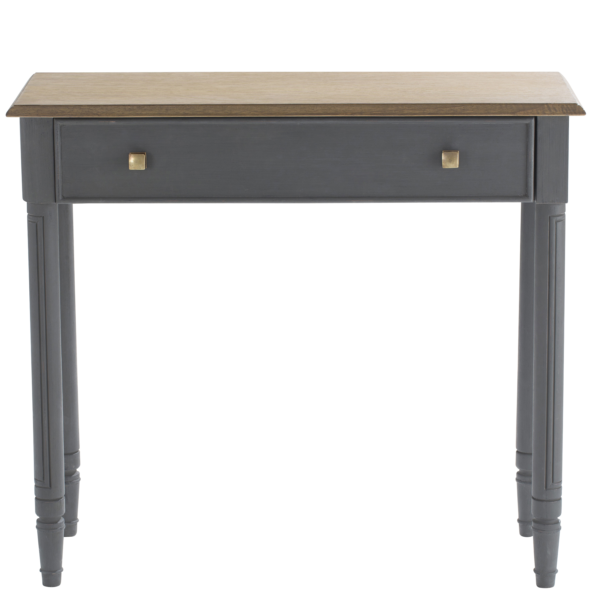 Console chêne grisé 1 tiroir LEON 90cm AMADEUS Consoles Pier Import