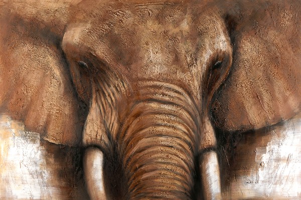 tableau peinture elephant