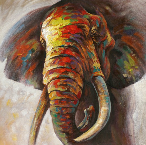 tableau peinture elephant