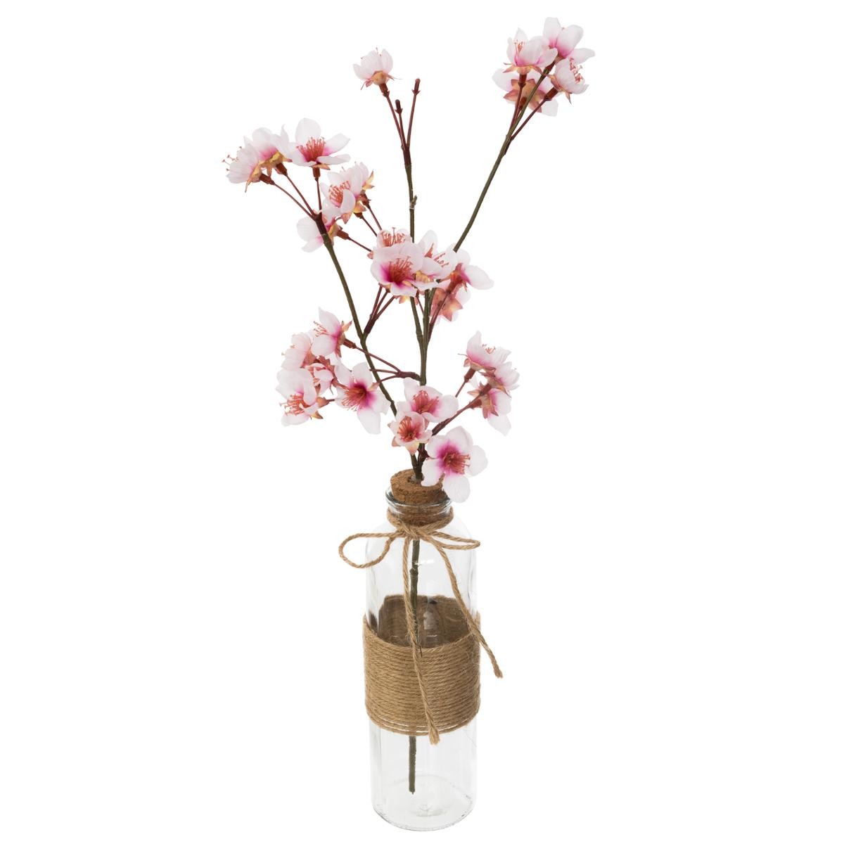 Vase branche de cerisier en fleurs roses Vases Pier Import