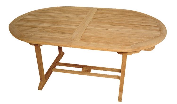 Jardin En Ovale Summer De Teck Table 180240x120cm Extensible srCQthd