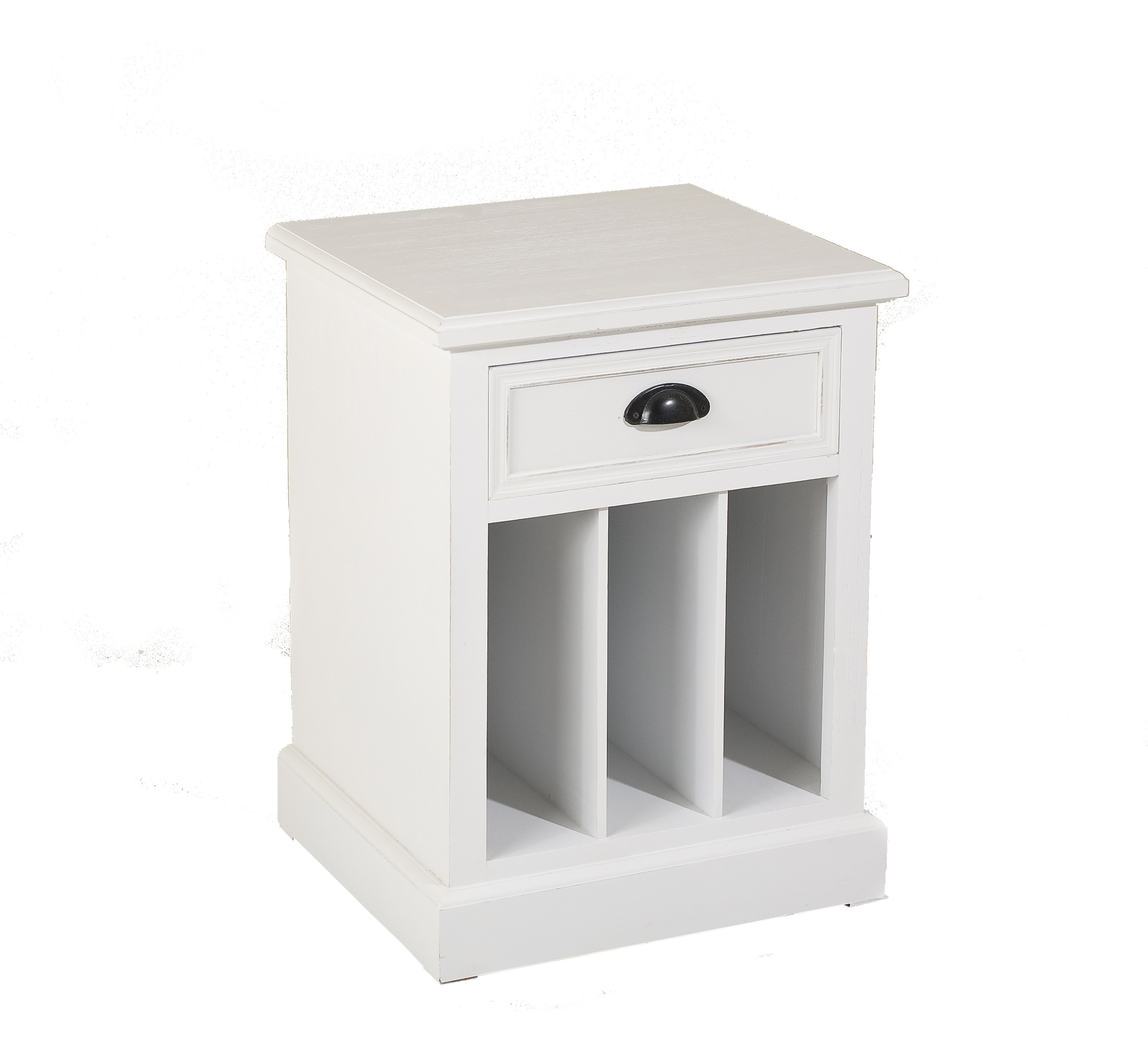 Table De Chevet AeroPress – Bois, 1 Tiroir, 1 étagère, 1 Porte, 4 Pieds, Teinté