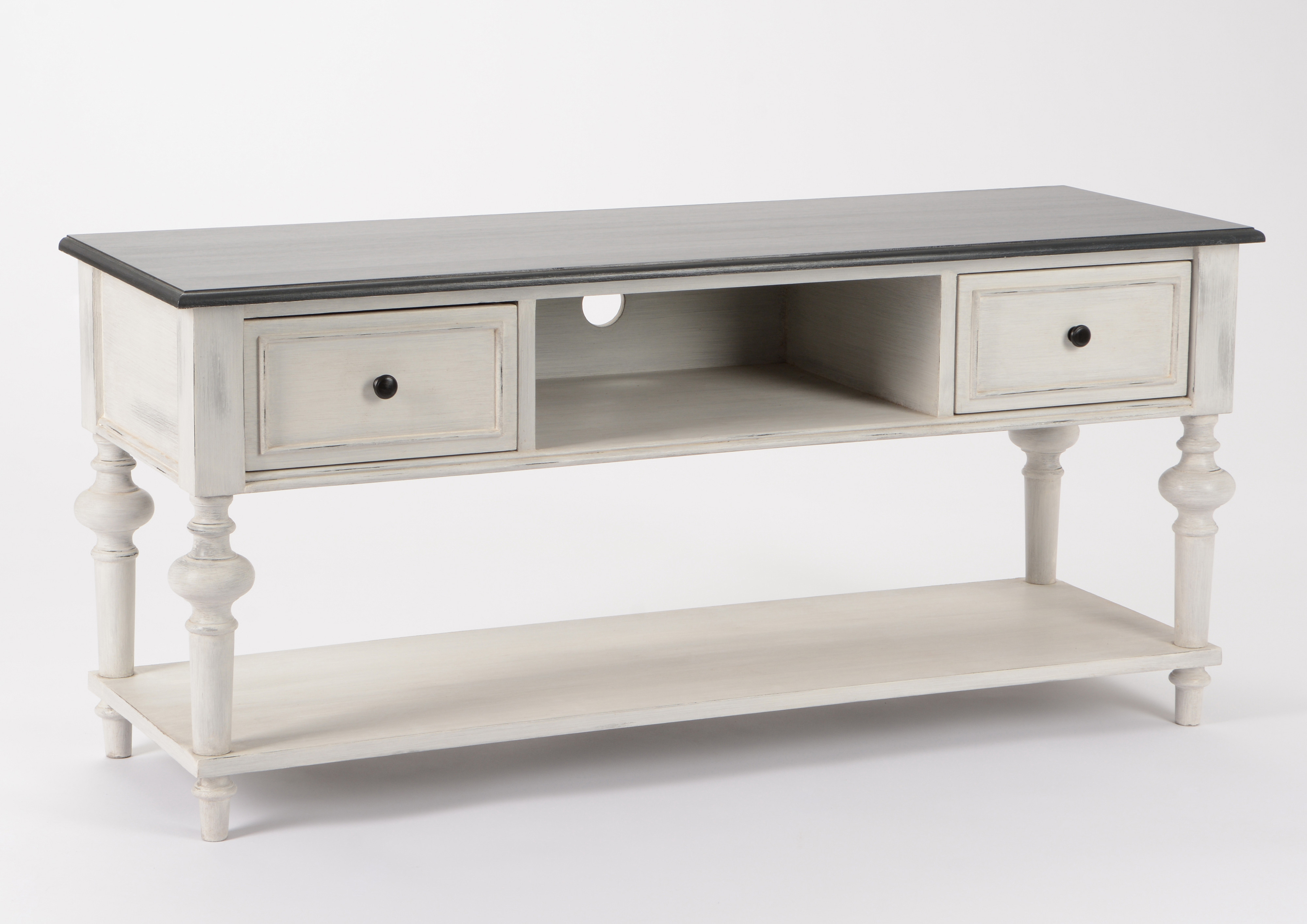 meuble tele baroque blanc