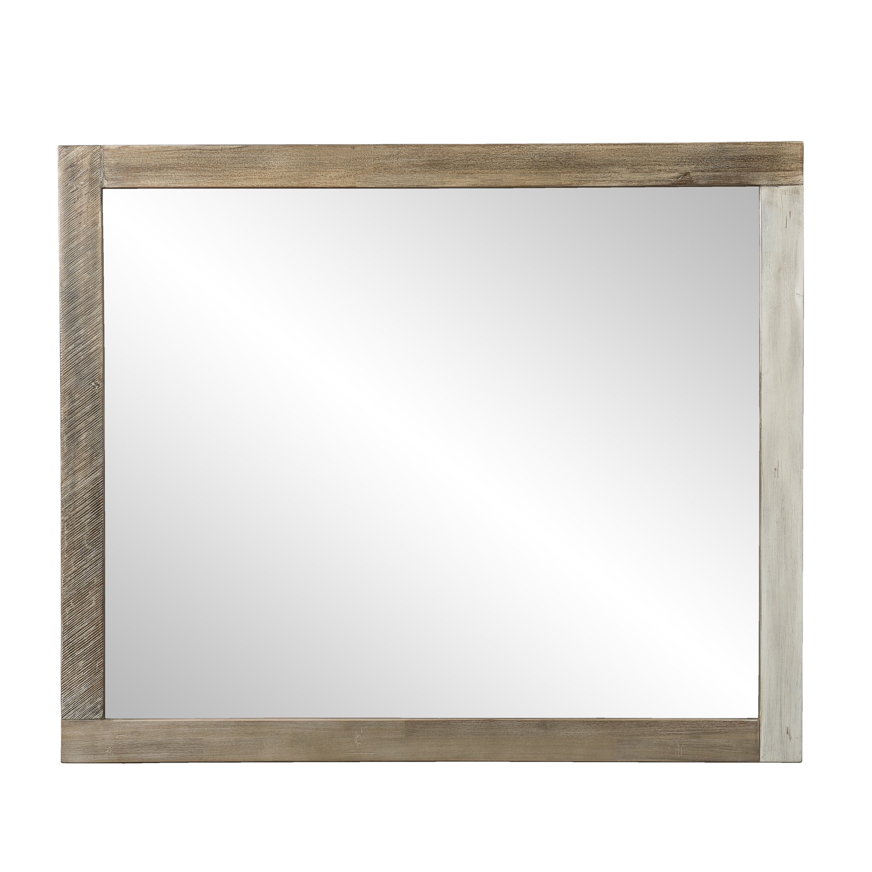 Miroir Mural Rectangulaire - Cadre Bois Doré - 30 Cm Largeur - Occasion