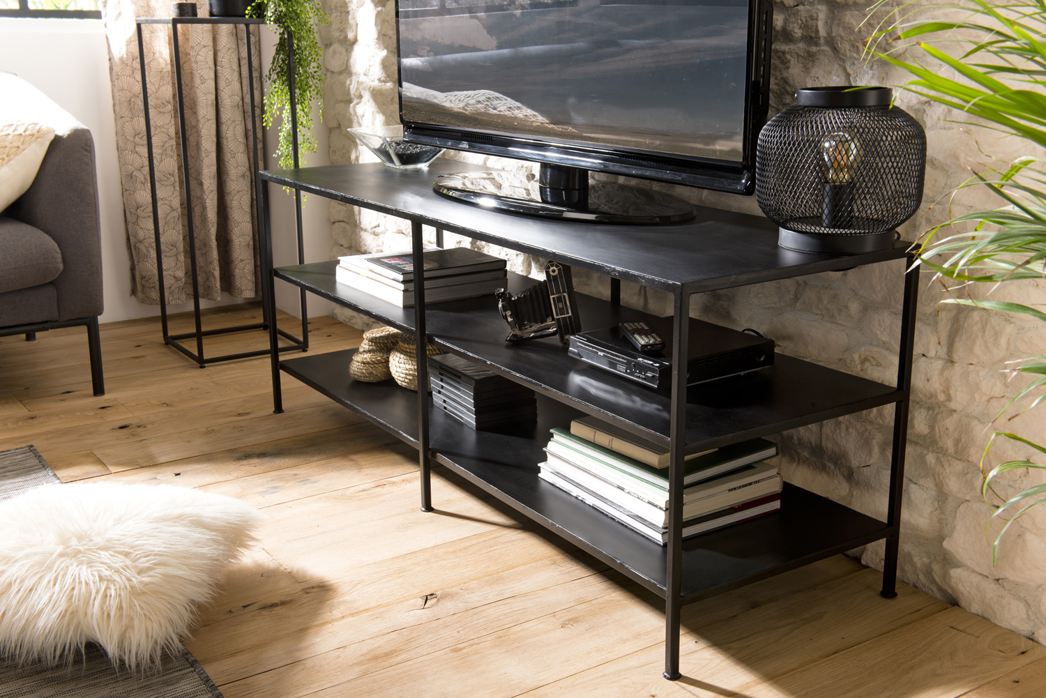 meuble tele industriel