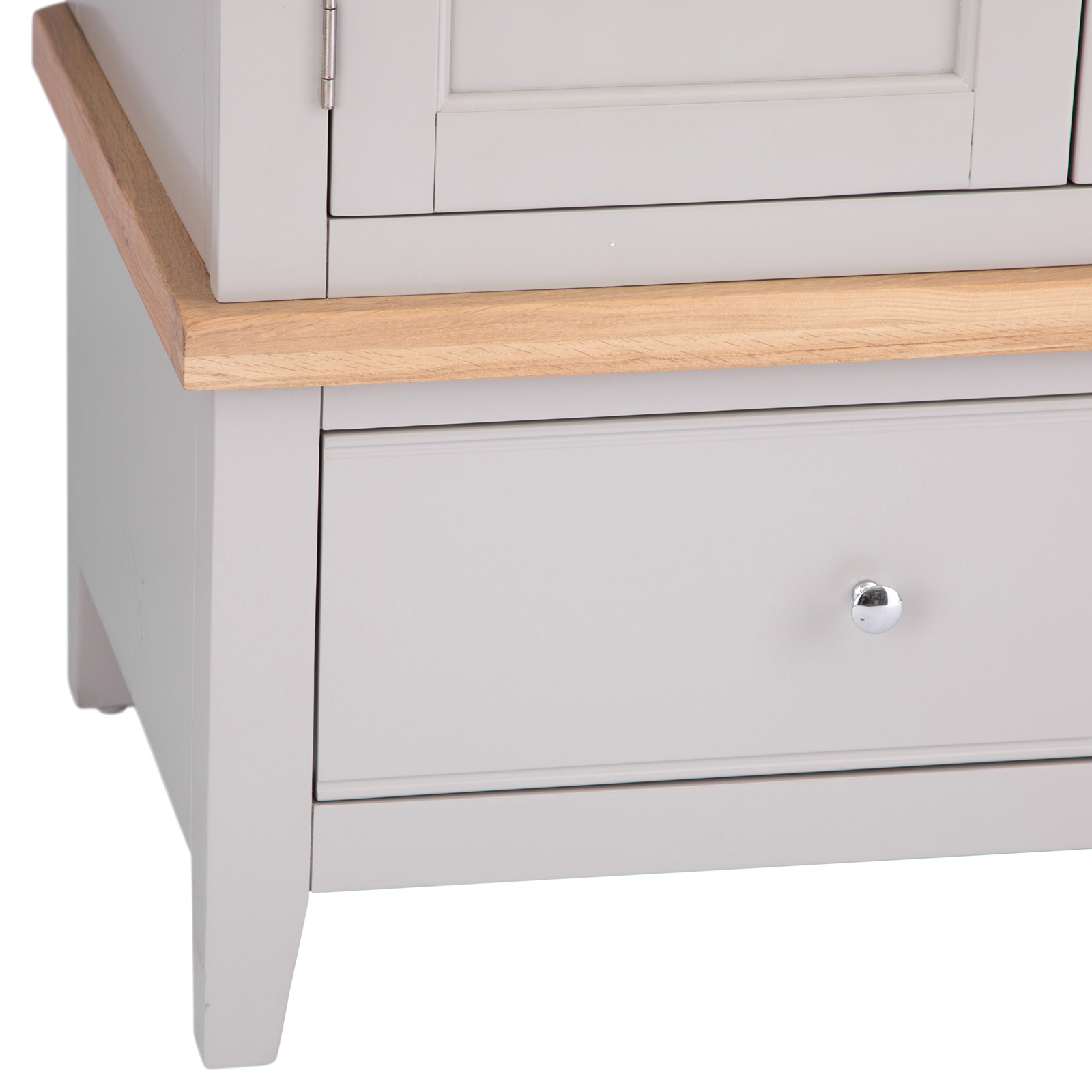 Armoire penderie grise 3 portes 1 miroir PAROS Armoires / Penderies