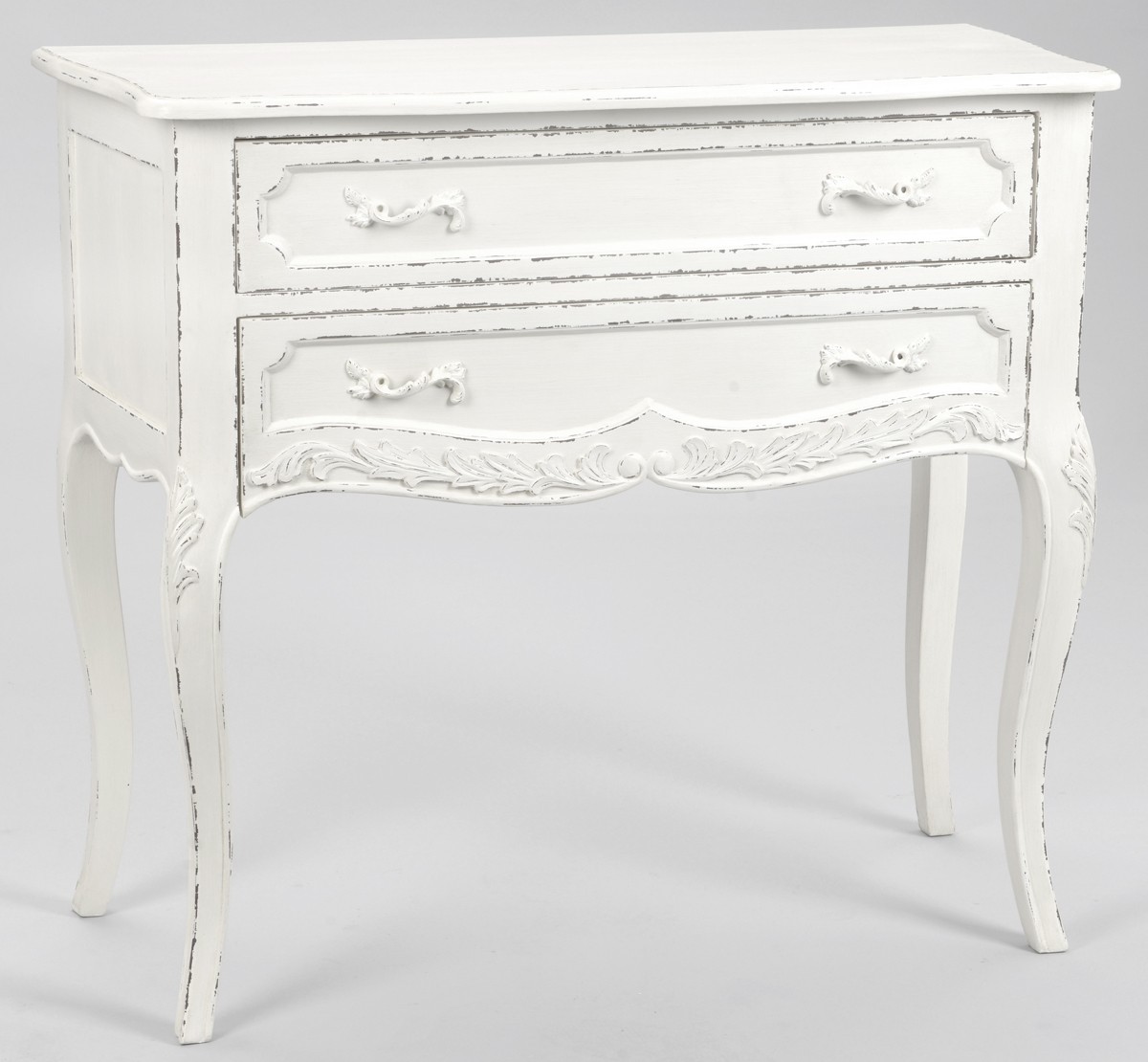 Commode SALVA étagère de rangement avec 4 tiroirs en bois de paulownia