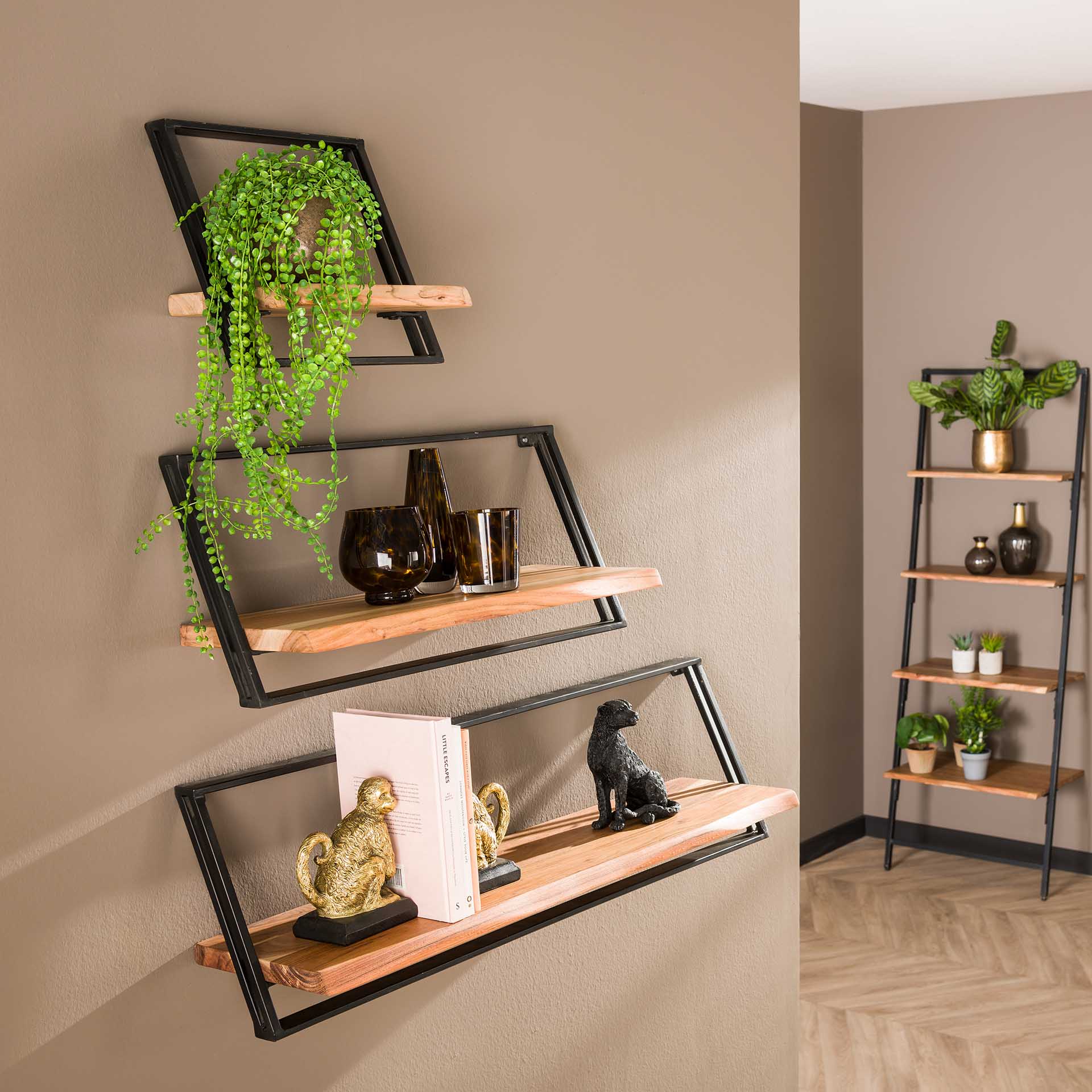 Etag re Murale Bois M tal Moderne lot De 3 MELBOURNE Etag res Etag re Murale Bois M tal Moderne lot De 3 MELBOURNE Etag res