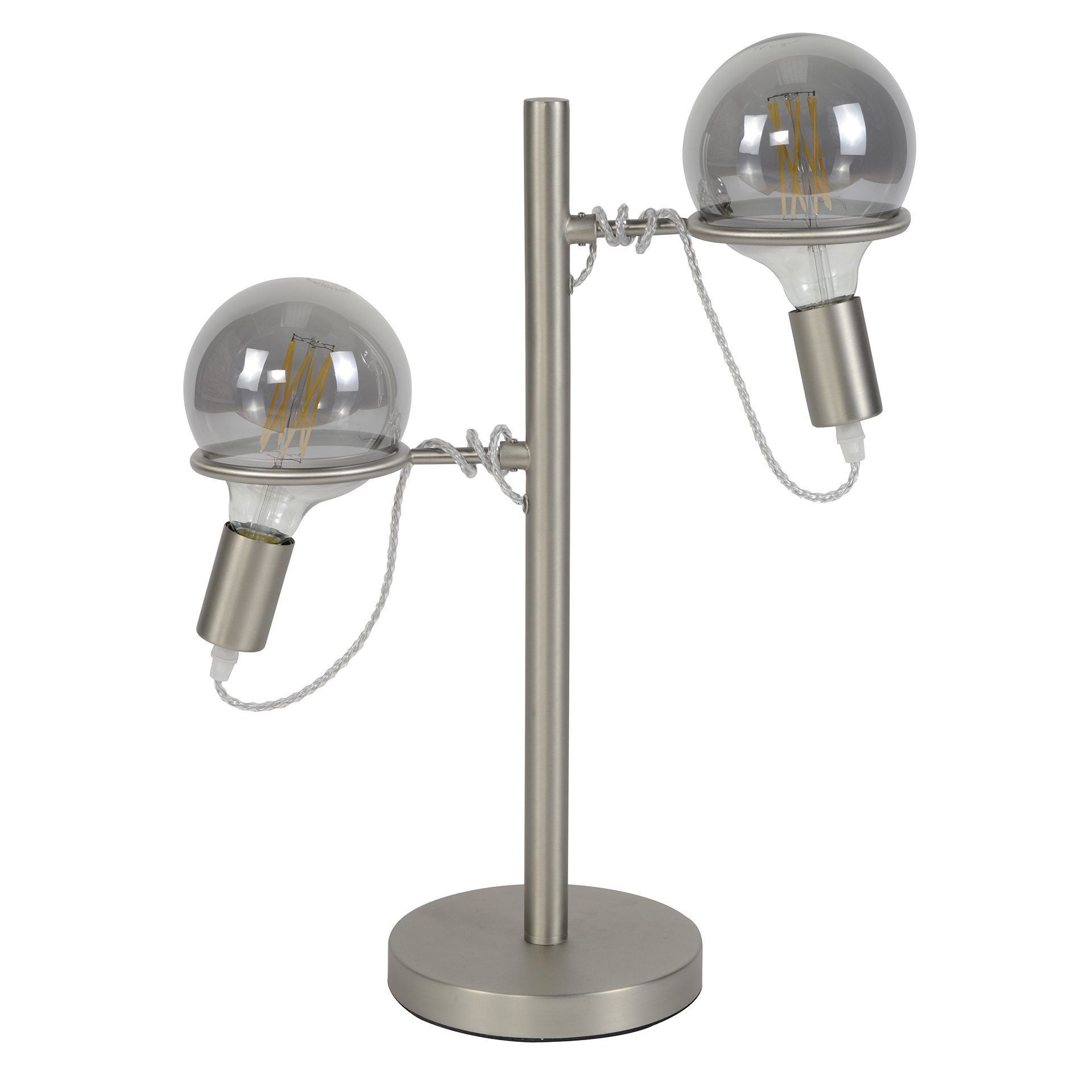 Lot De 2 Lampes De Chevet Contemporaines En Verre - À Poser, Fonctionnelles, Occasion