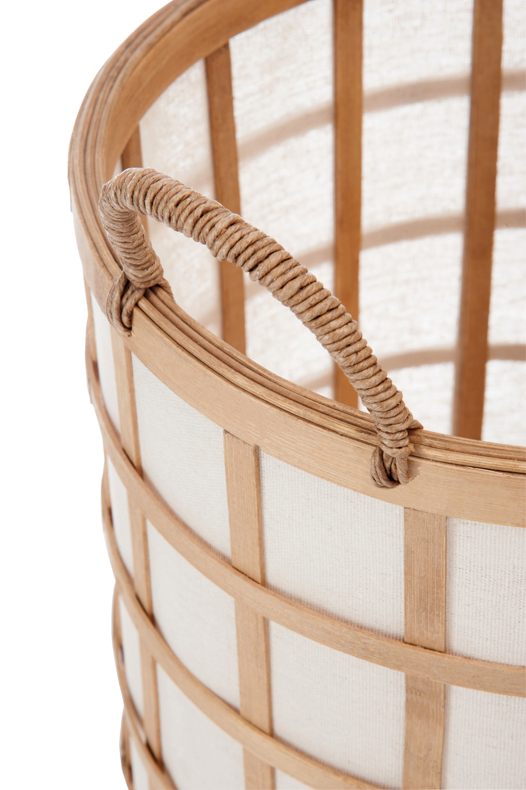 Ensemble de 3 paniers moyens en bambou