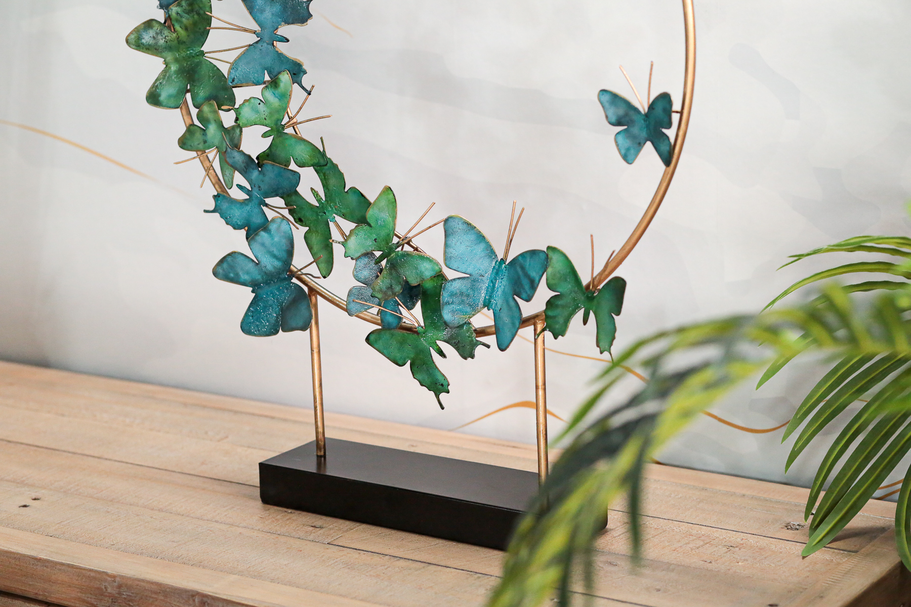 Objet déco à poser nuée de papillons bleus | Accessoires déco | Pier Import