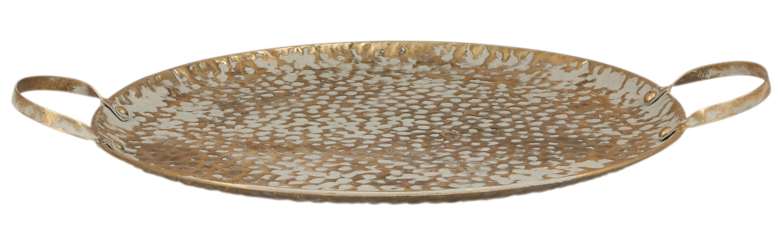 Plateau Rond En Osier Avec Anses - Diamètre 22 Cm, Hauteur 3 Cm - Déco Et Service Pratique