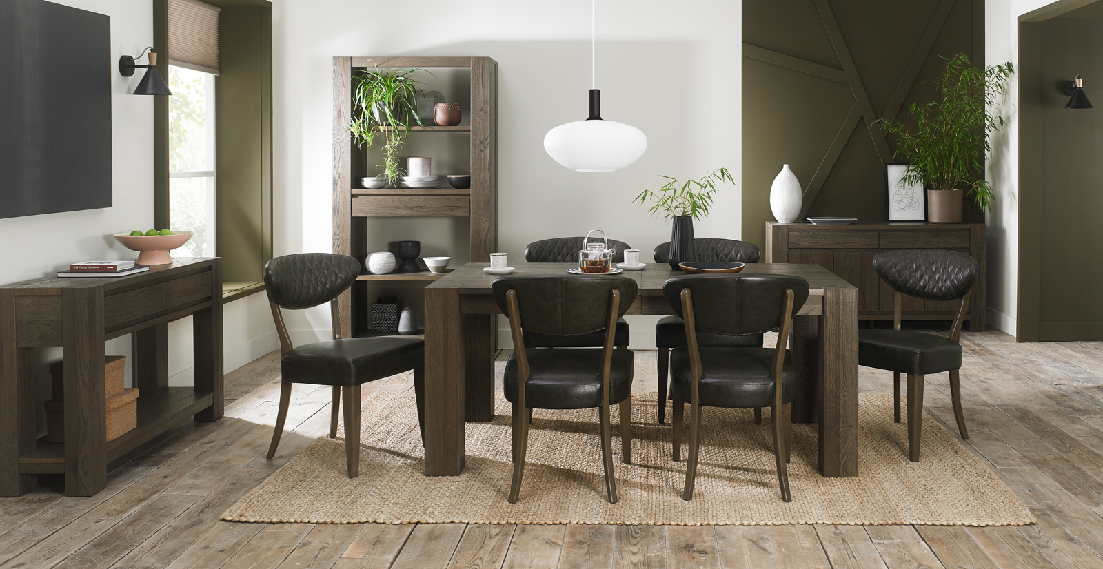 PIXZSSI Table Salle à Manger Bois Chêne Fumé 140 X 74,5 X 76 Cm - Table Cuisine Robuste Résistante Humidité