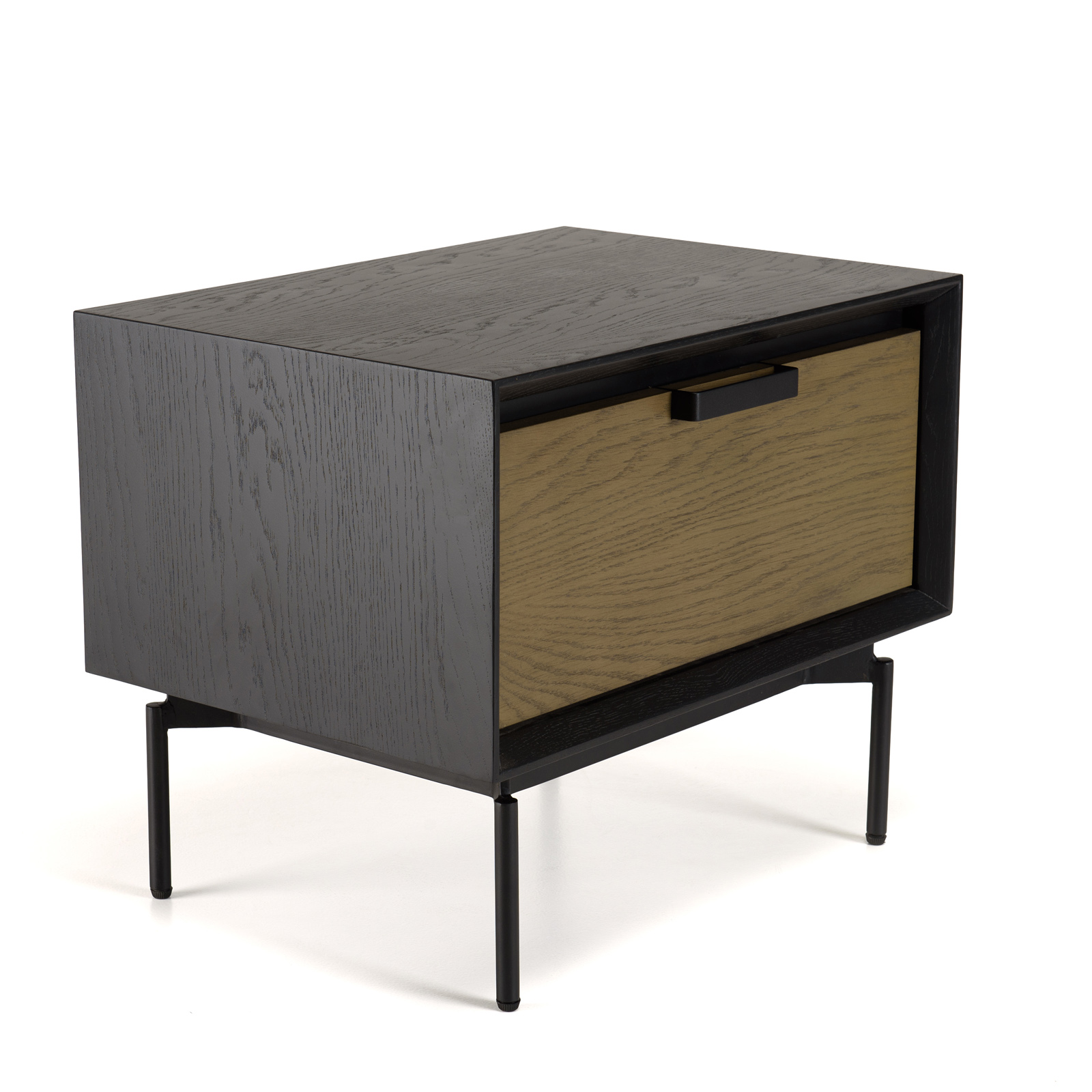 Table de chevet en bois noir 1 tiroir DERRY | Tables de chevet | Pier ...
