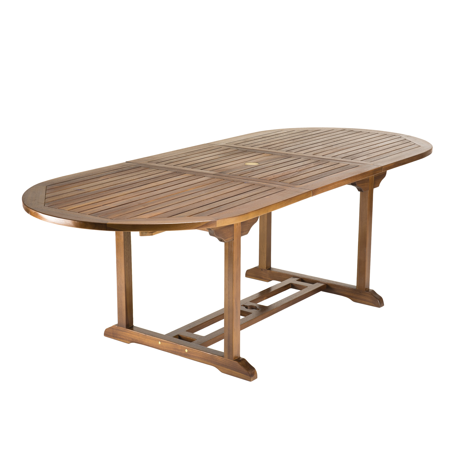 Table de jardin extensible ovale en teck 180/240 SUMMER Tables d