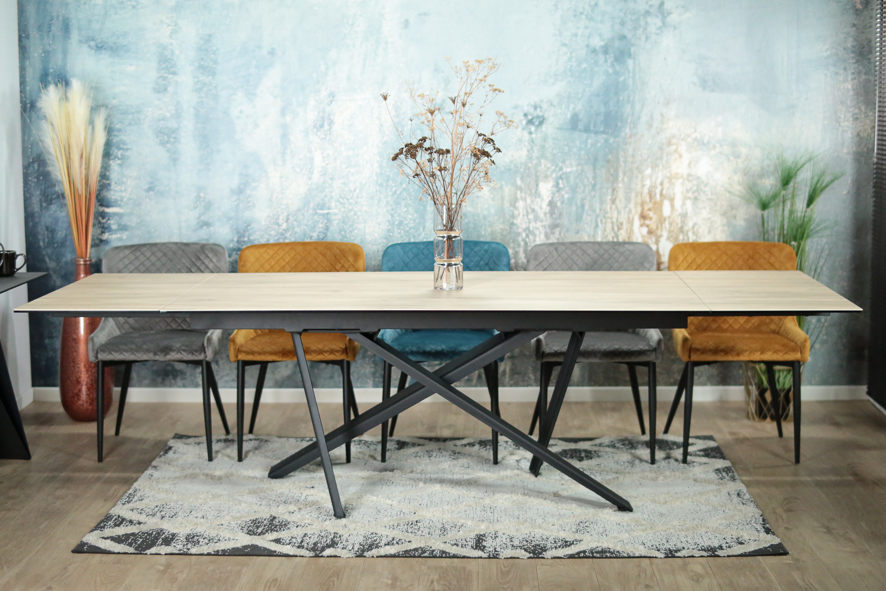 Table En C ramique Extensible Aspect Bois Pied Crois 180 280 Cm Table En C ramique Extensible Aspect Bois Pied Crois 180 280 Cm